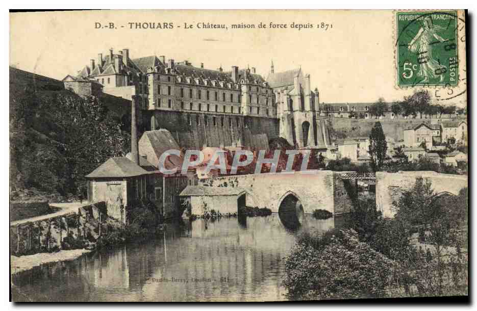 Thouars — Le Château, maison de force depuis 1871 — Dardot-Berry, Louhans - 611