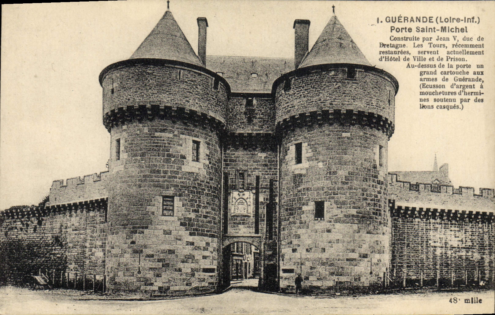 Guérande (Loire-Inf.) — Porte Saint-Michel — Château Imp. Éd. Nantes