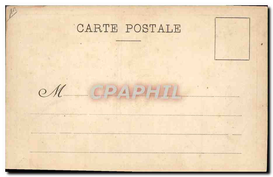 CPA Prison militaire Rennes  — Verso
