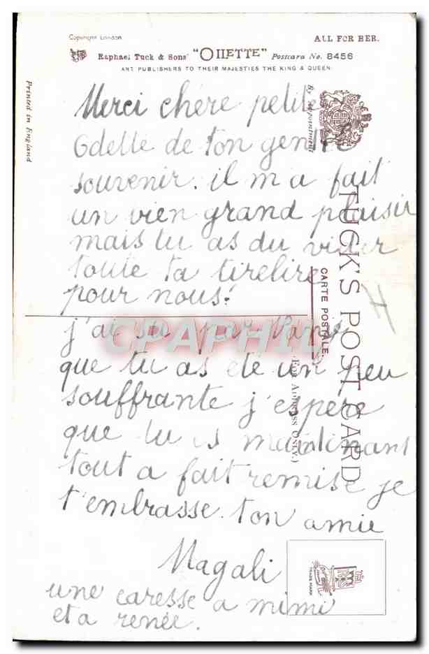 CPA Illustrateur Enfant  — Verso