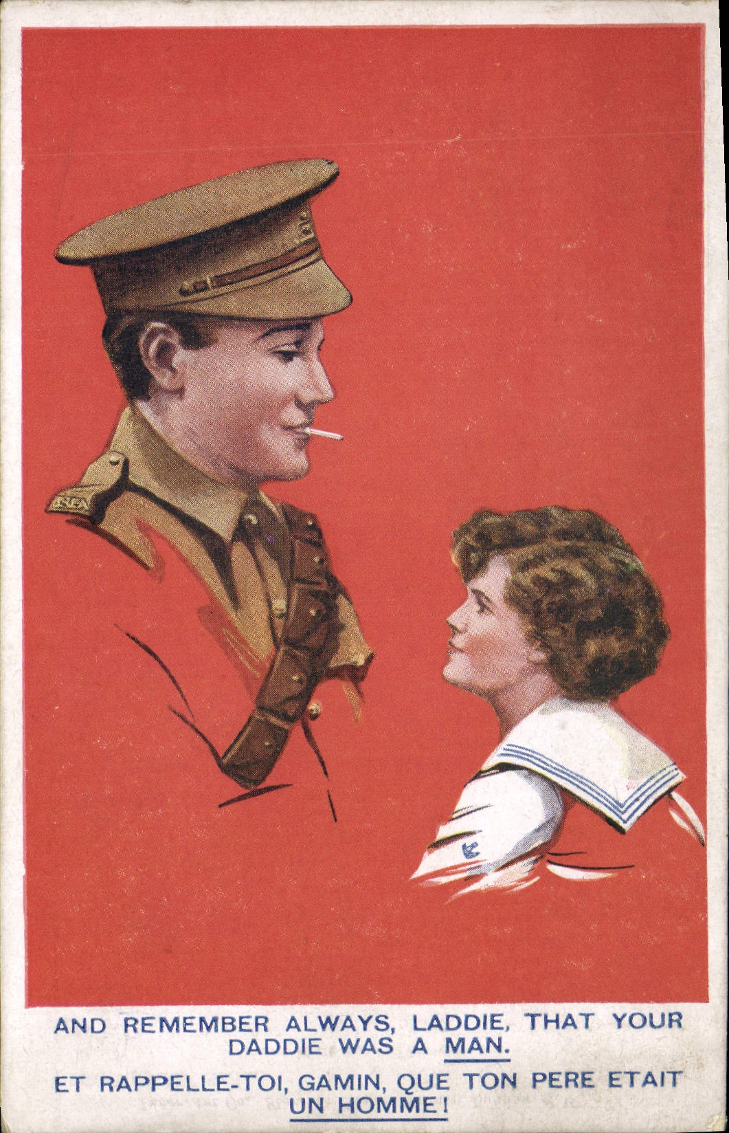 CPA Illustrateur Enfant Soldat Militaria 