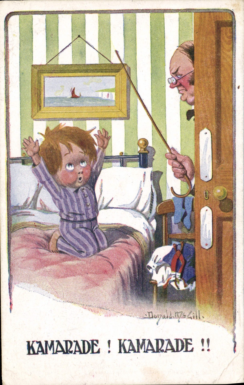 CPA Illustrateur Enfant Kamarade Donald Mc Gill