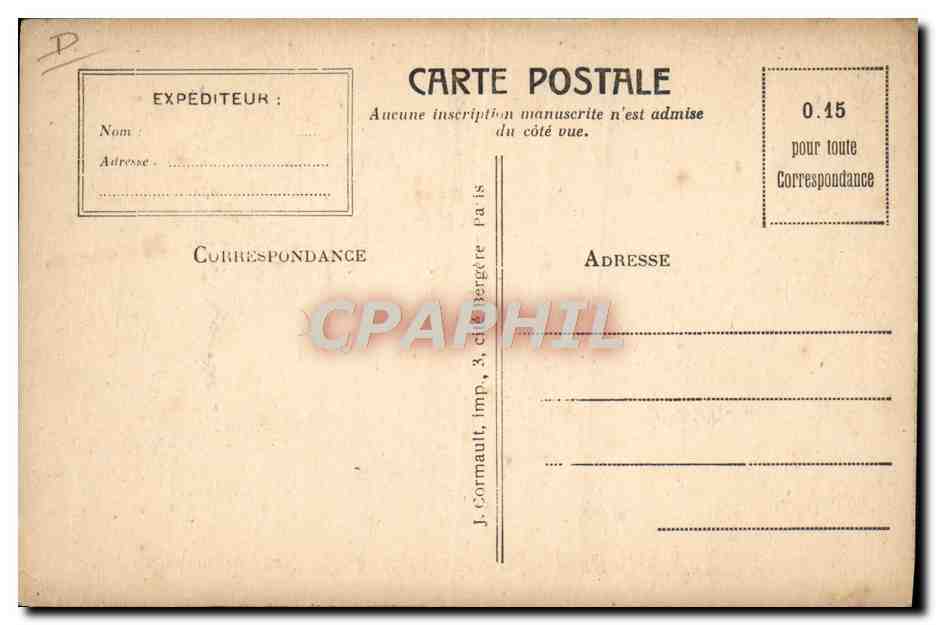 CPA Felix Potin Atelier de rincage des bouteilles — Verso
