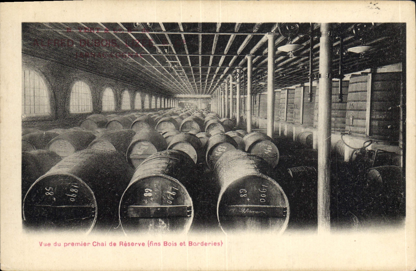 Chai de Réserve — fins Bois et Borderies — Alfred Dubois, Lizerac, Cognac