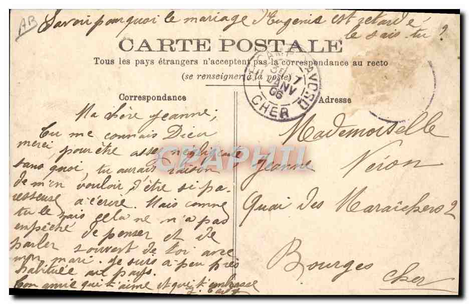 CPA Scenes champetres du centre de la France Le coup de l'etrier Alcool Folklore — Verso