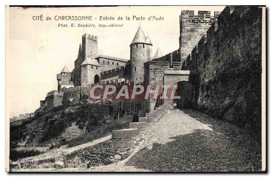 CPA Distillerie de la Micheline Carcassonne Michel Sabatier Alcool — Verso