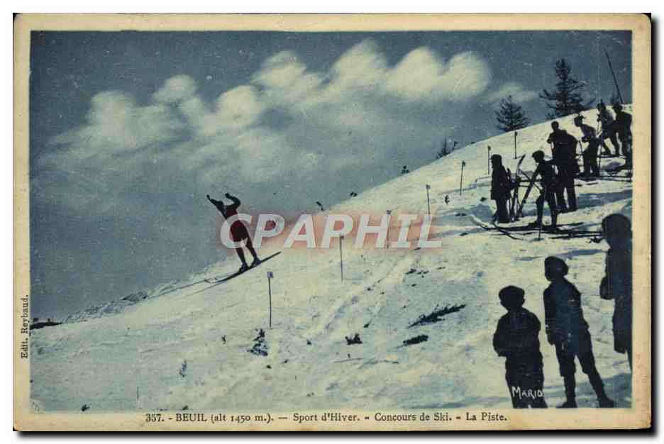 CPA Sports d'hiver Ski Beuil Concours de ski La piste 