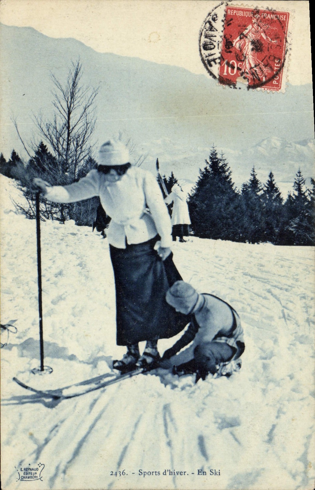 En Ski — Sports d'hiver — E. Reynaudo Éditeur Chaubery n°2436
