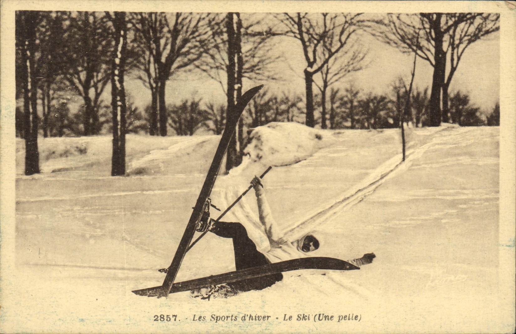 CPA Sports d'hiver Ski Le ski Une pelle 