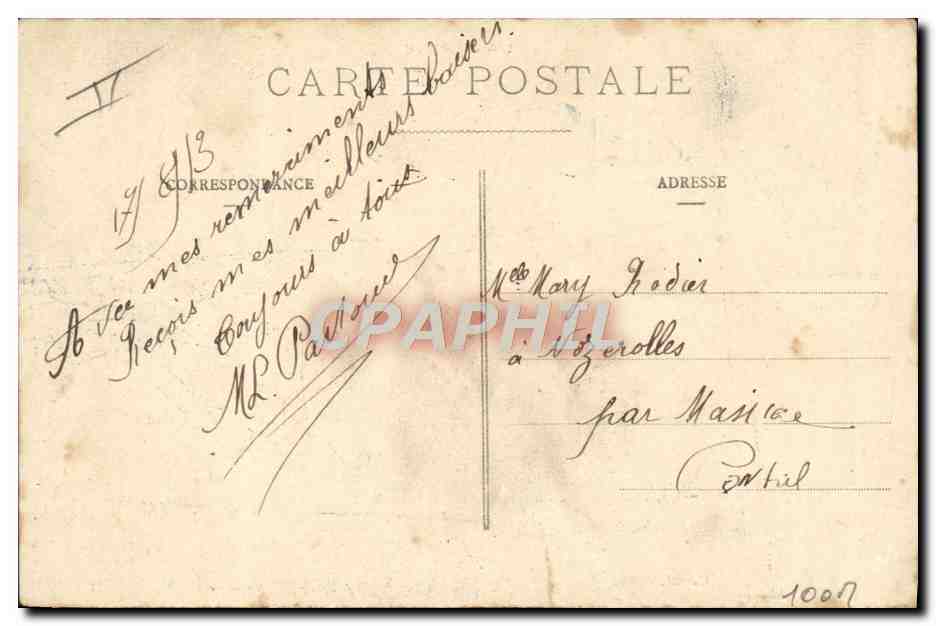 Skifahren am Buron du Lioran — Cantal — Verlag L'Auvergne, n° 555 — Rückseite