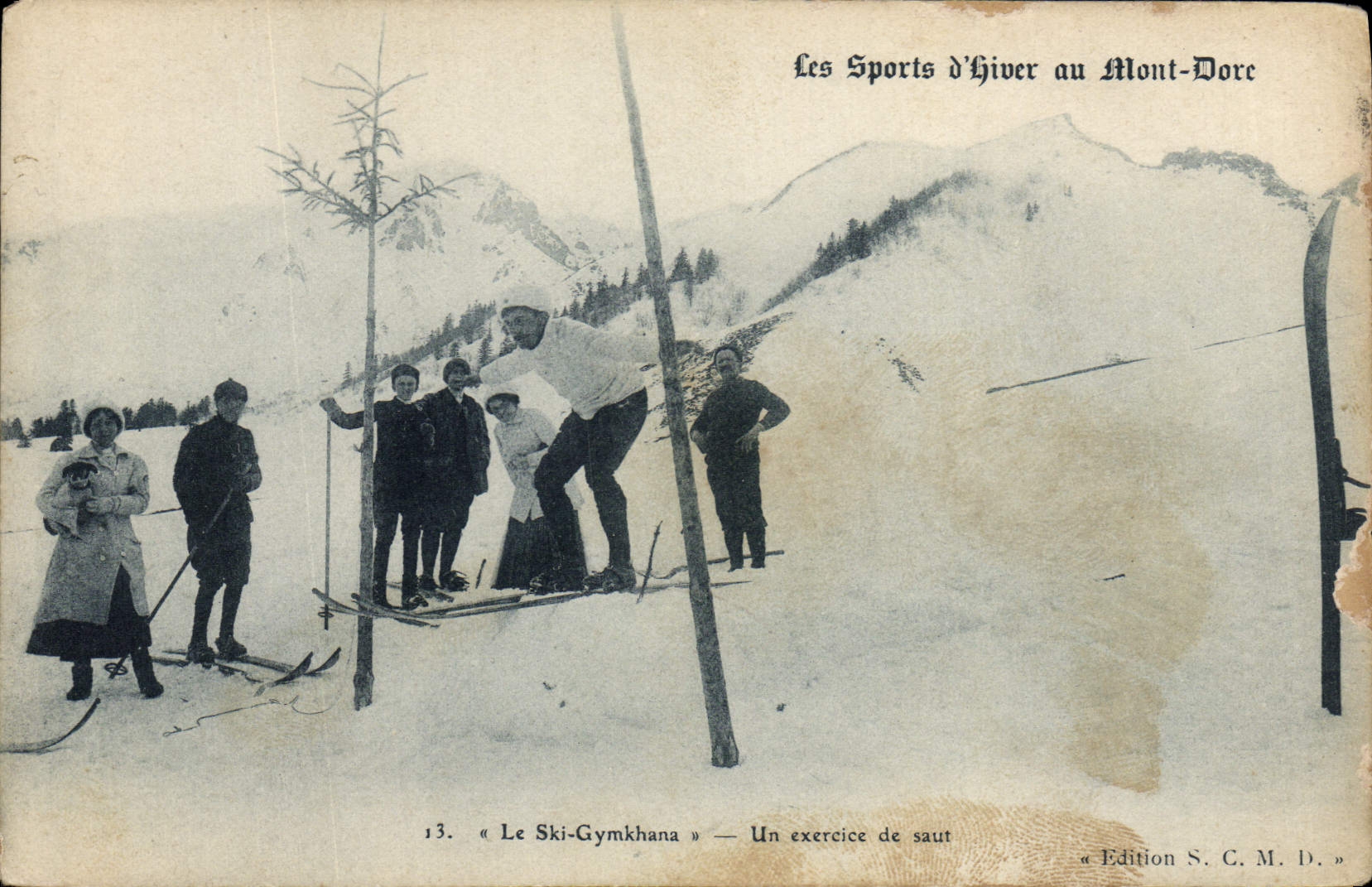 Les Sports d'Hiver au Mont-Dore — Le Ski-Gymkhana — Édition S. C. M. D.