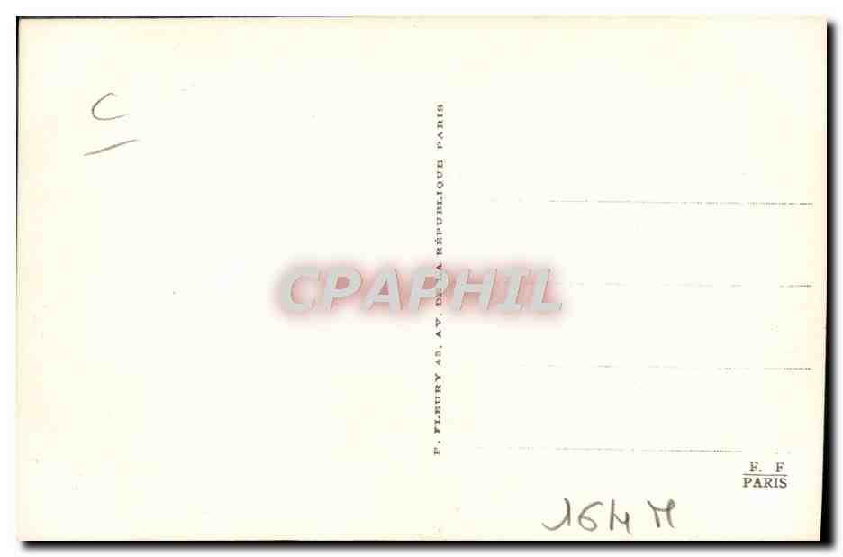 CPA Train Locomotive Machine de la Cie de l'ouest pour trains de voyageurs dite pot a moutarde — Verso