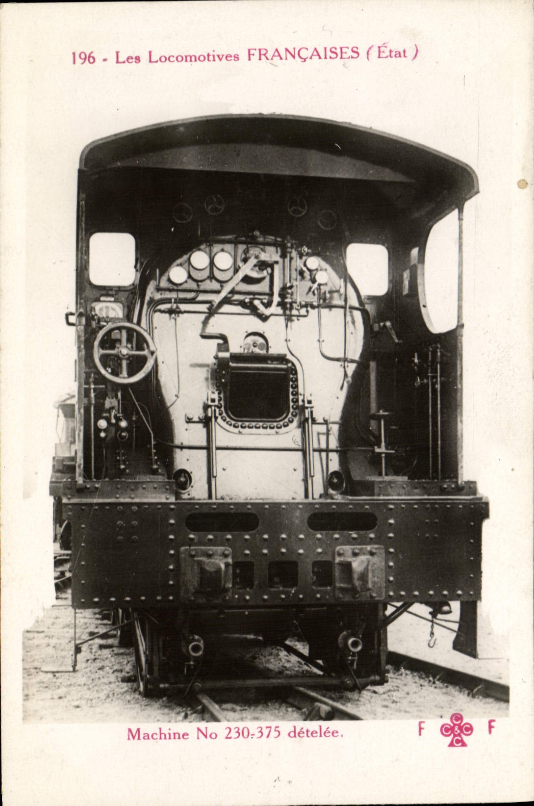 CPA Train Locomotive Machine 230 375 detelee