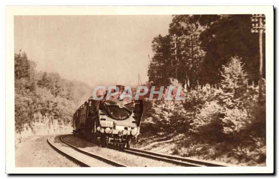 CPA Train Locomotive Chemin de fer du Nord Train express 312 Lille Paris 