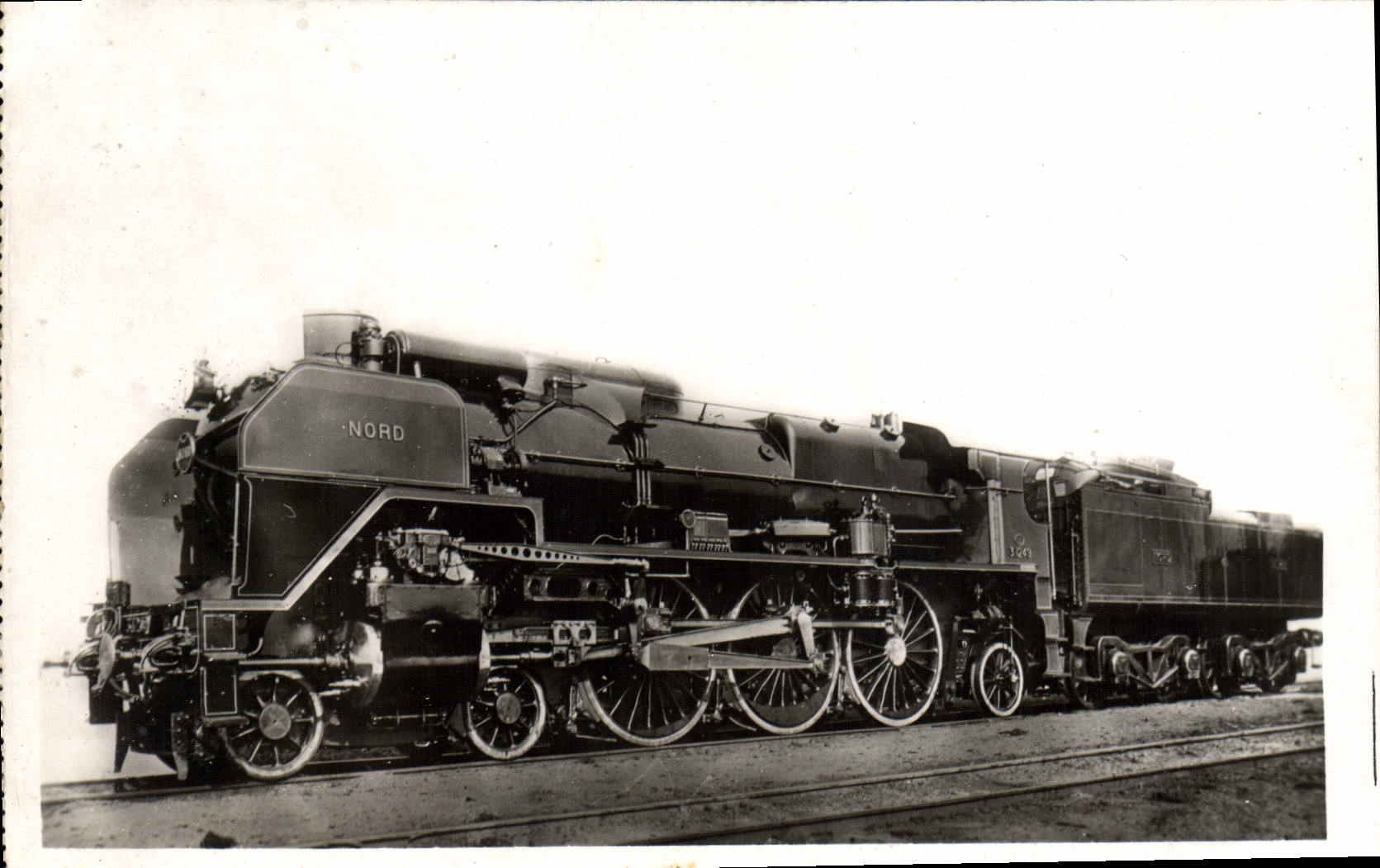 CPA Train Locomotive Nord B 54 Machine 3 1249 Locomotive Pacific