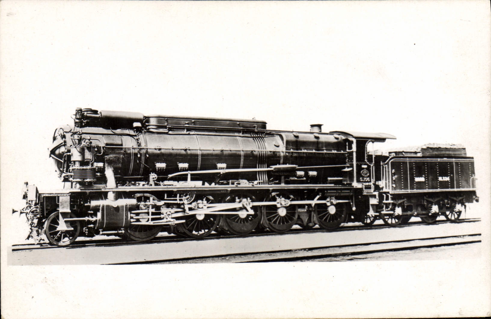 CPA Train Locomotive Nord B 57 Machine 5 106 Decapod
