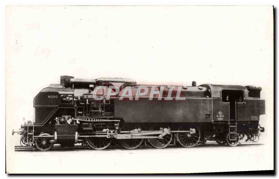 CPA Train Locomotive B 52 Machine 4 1201