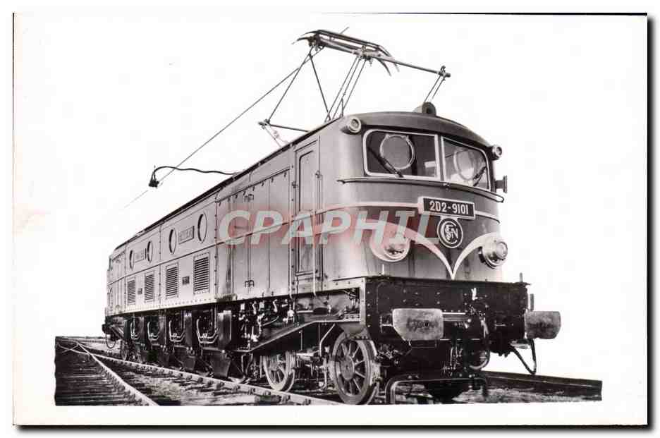 CPA Train Locomotive electrique Serie 2D2 9101 9135