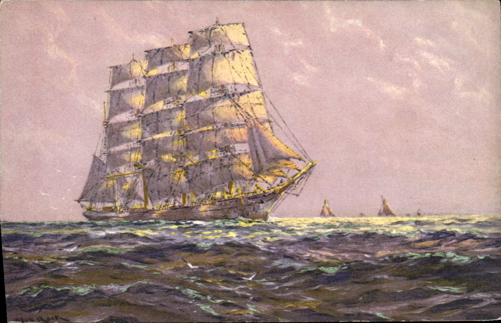 Navire à voile — mer agitée — STF No. 51
