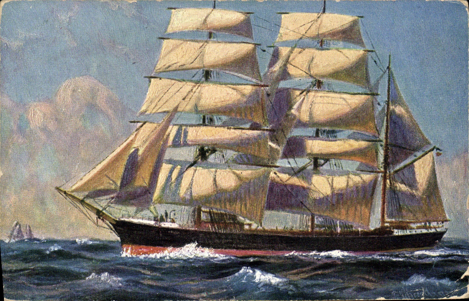 CPA Bateau Voilier 