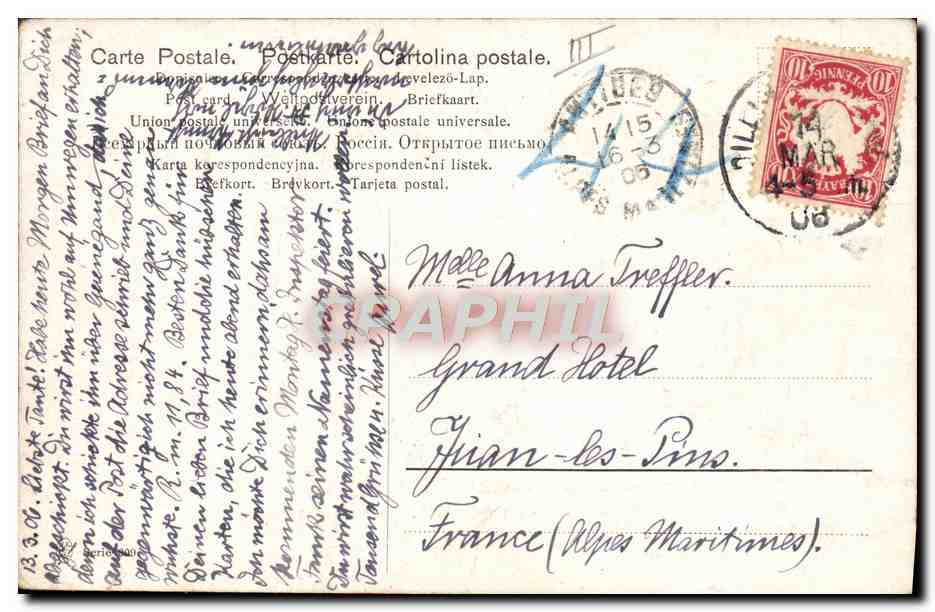 CPA Bateau Voilier  — Verso