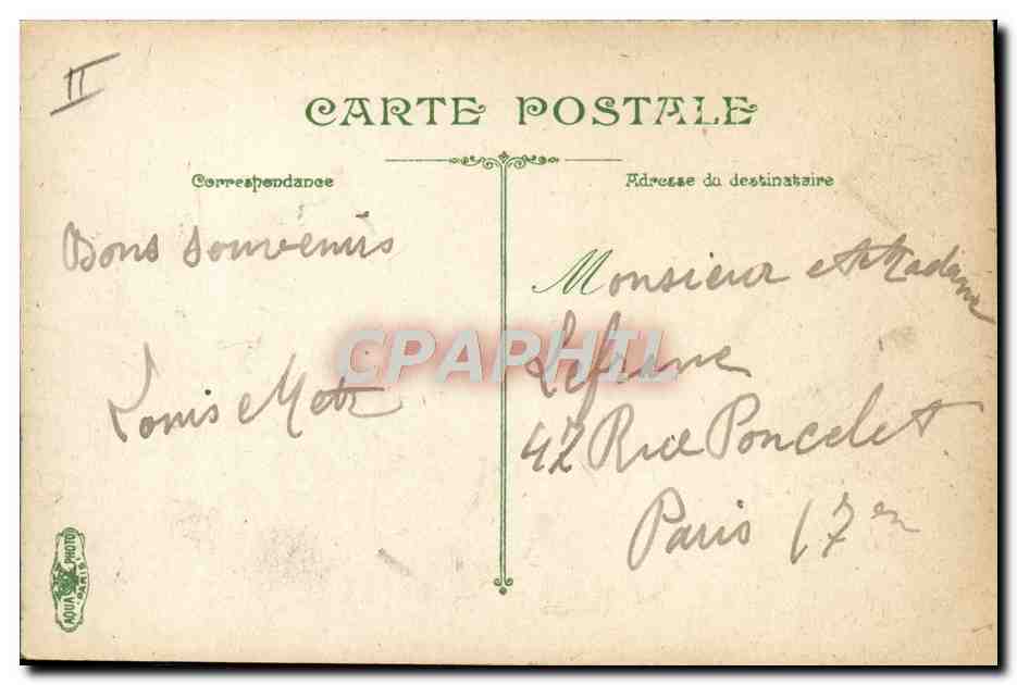 Barque de pêche ; un coup de vent — L.V. & Cie, n° 3565 — Rückseite
