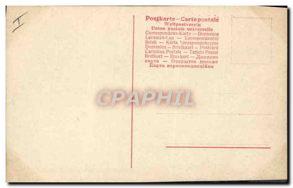 CPA Femme Nu erotique  — Rückseite