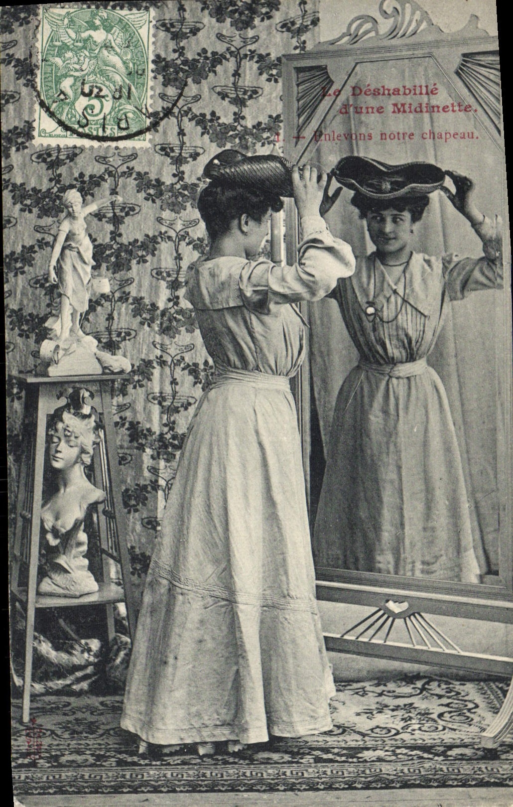 Une Midinette — Enlevons notre chapeau — Éditeur Aurélia, n°1
