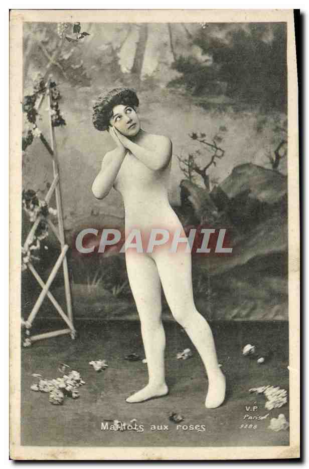 Nackte mit Rosen — Theater-Szene — V.P. Paris 9288