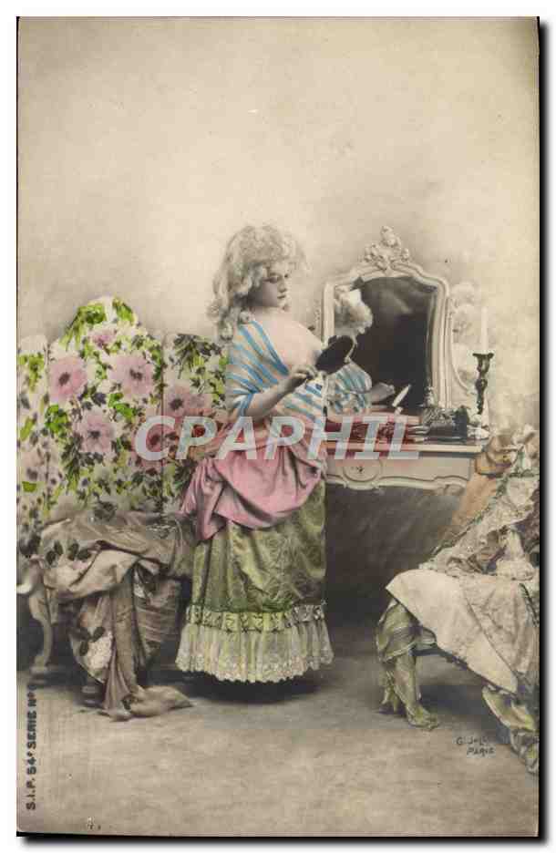 Giovane donna davanti a uno specchio — Serie S.A.P. N° 54 — G. J.-R. Parigi