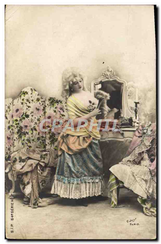 Vintage Postcard Naked Woman — Erotic