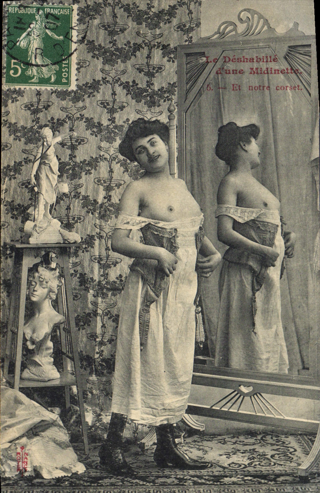 Déshabillé d'une Midinette — Et notre corset — Éditeur In-Lieu, n°6
