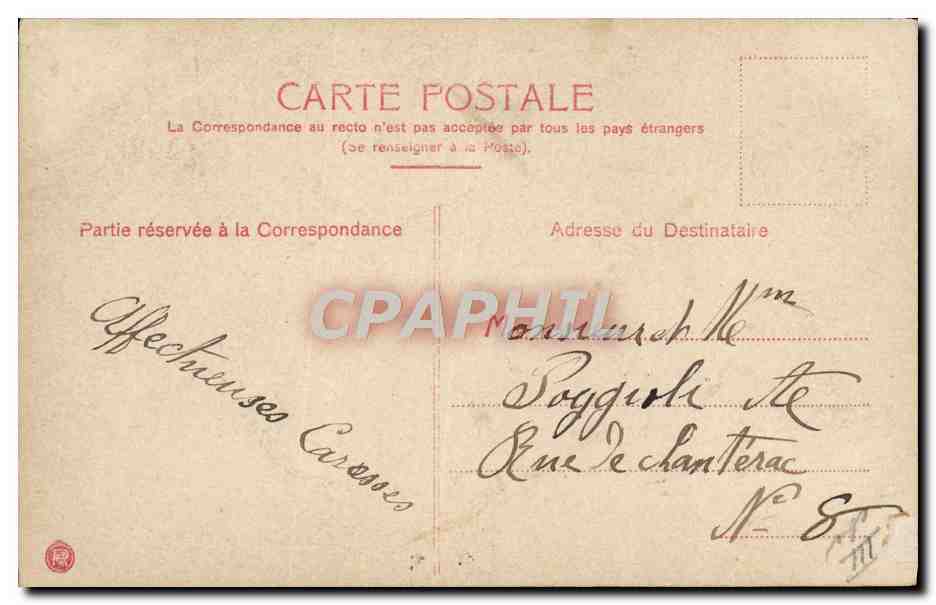 Joven mujer en vestido rosa — escena de jardín — S.1196/5 — Reverso