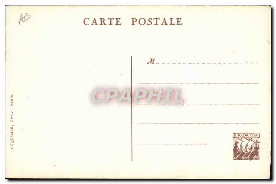 CPA Militaria Les foyers du soldat Union Franco americaine YMCA — Rückseite