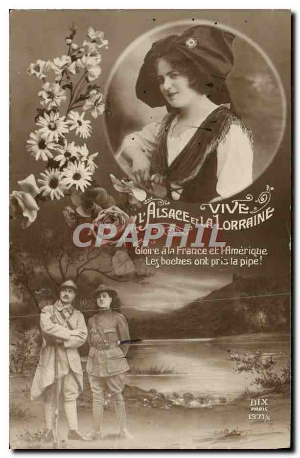 CPA Militaria L'Alsace et la Lorraine 