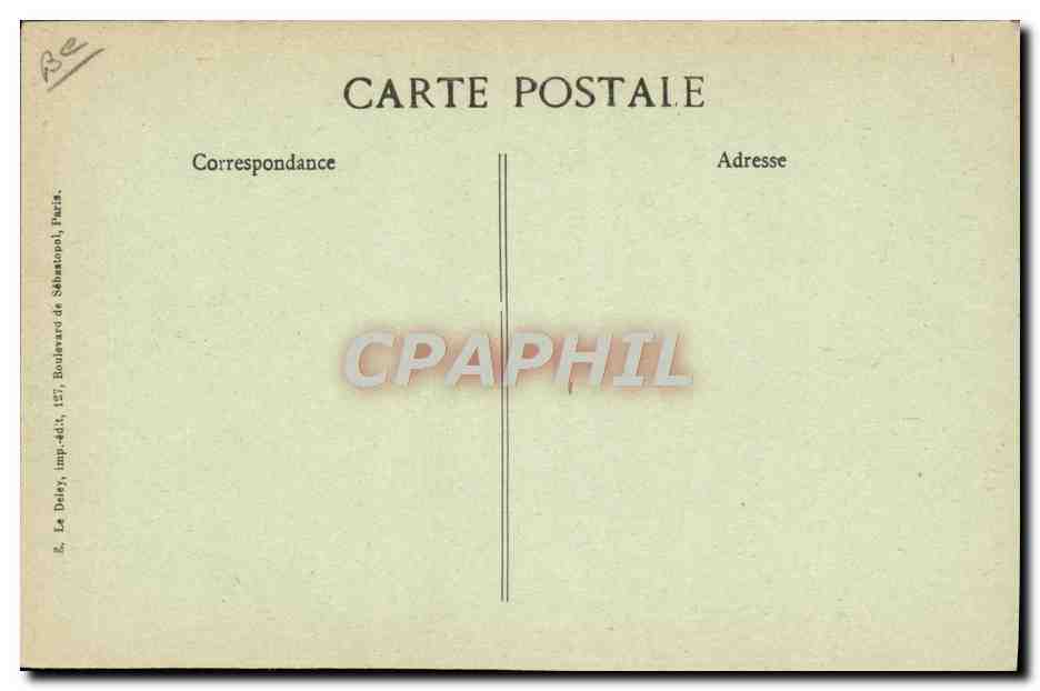 CPA Militaria Arrivee des americains a Paris 4 Juillet 1917 Au cimetiere Picpus Discours du General Pershing — Rückseite
