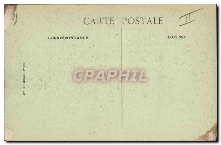 CPA Militaria Paris Fetes de la Victoire 14 juillet 1919 Le defile Les etendards americains — Verso