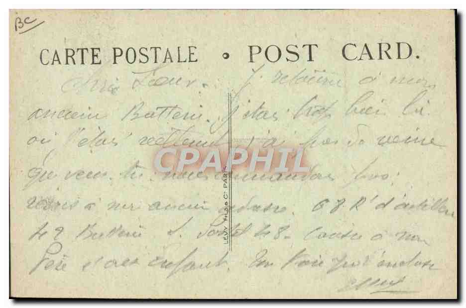 CPA Militaria Cantine des deux drapeaux pour les permissionnaires Croix Rouge americaine Le promenoir  — Rückseite