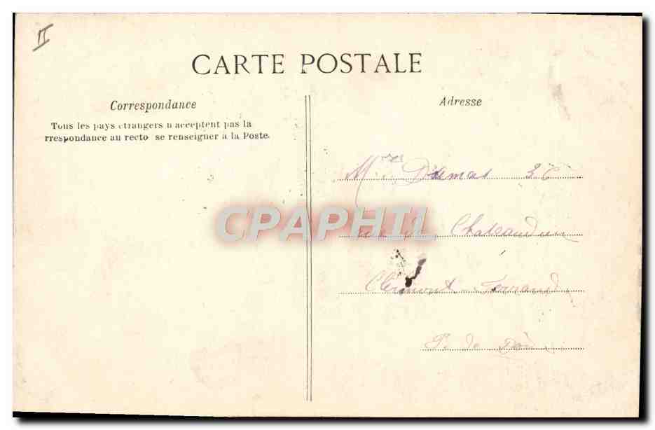 CPA Nice Le theatre municipal — Verso