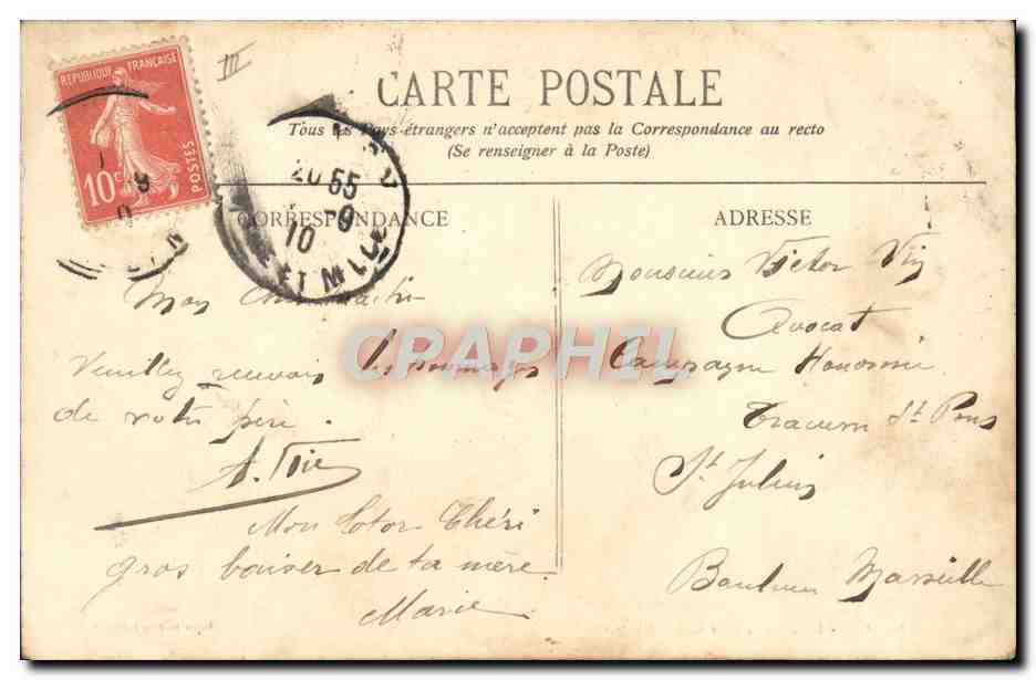 CPA Nantes Le theatre et le cercle militaire  — Rückseite