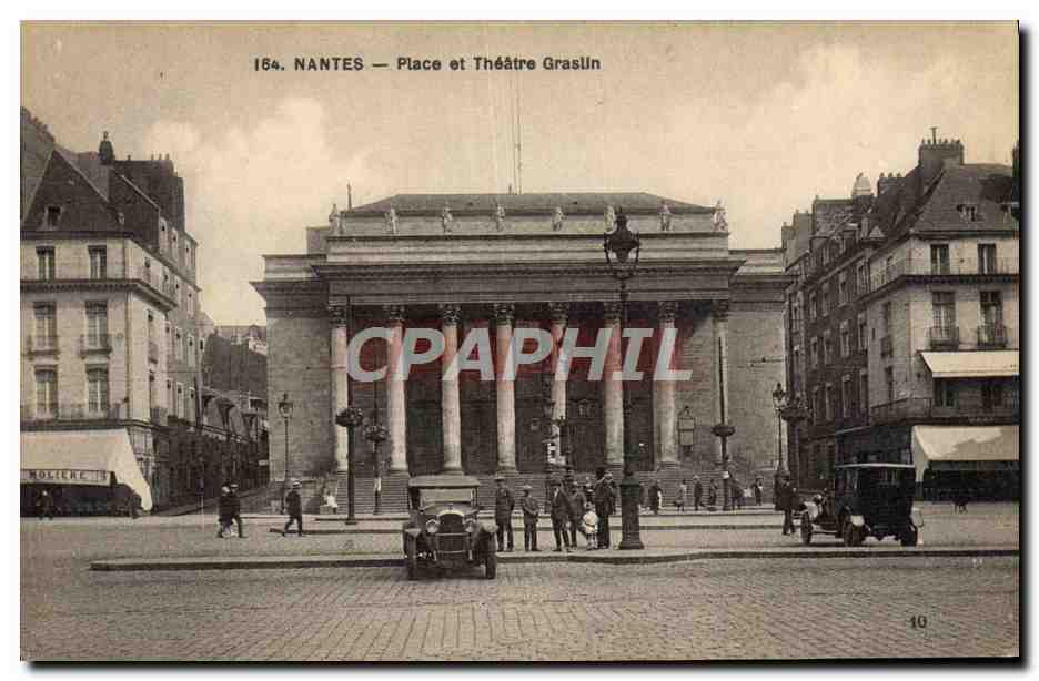CPA Nantes Place et theatre Graslin 