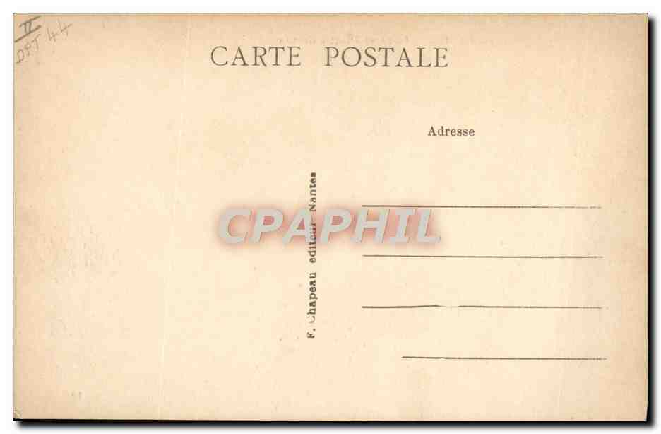 CPA Nantes Place et theatre Graslin  — Verso