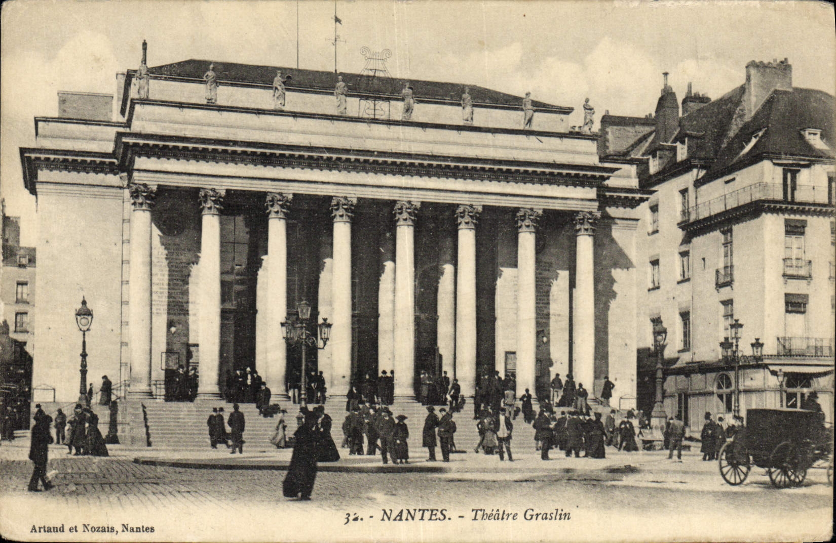 CPA Nantes Le theatre Graslin 