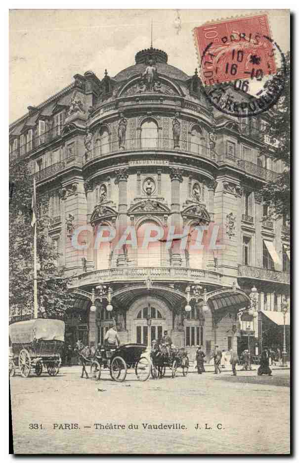 CPA Paris Le theatre du Vaudeville 
