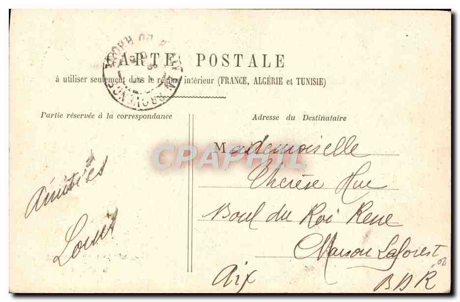 CPA Paris Le theatre de l'Odeon — Verso