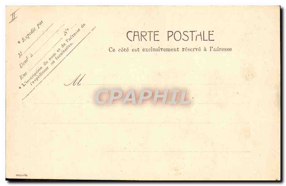 CPA Paris Le theatre francais — Verso