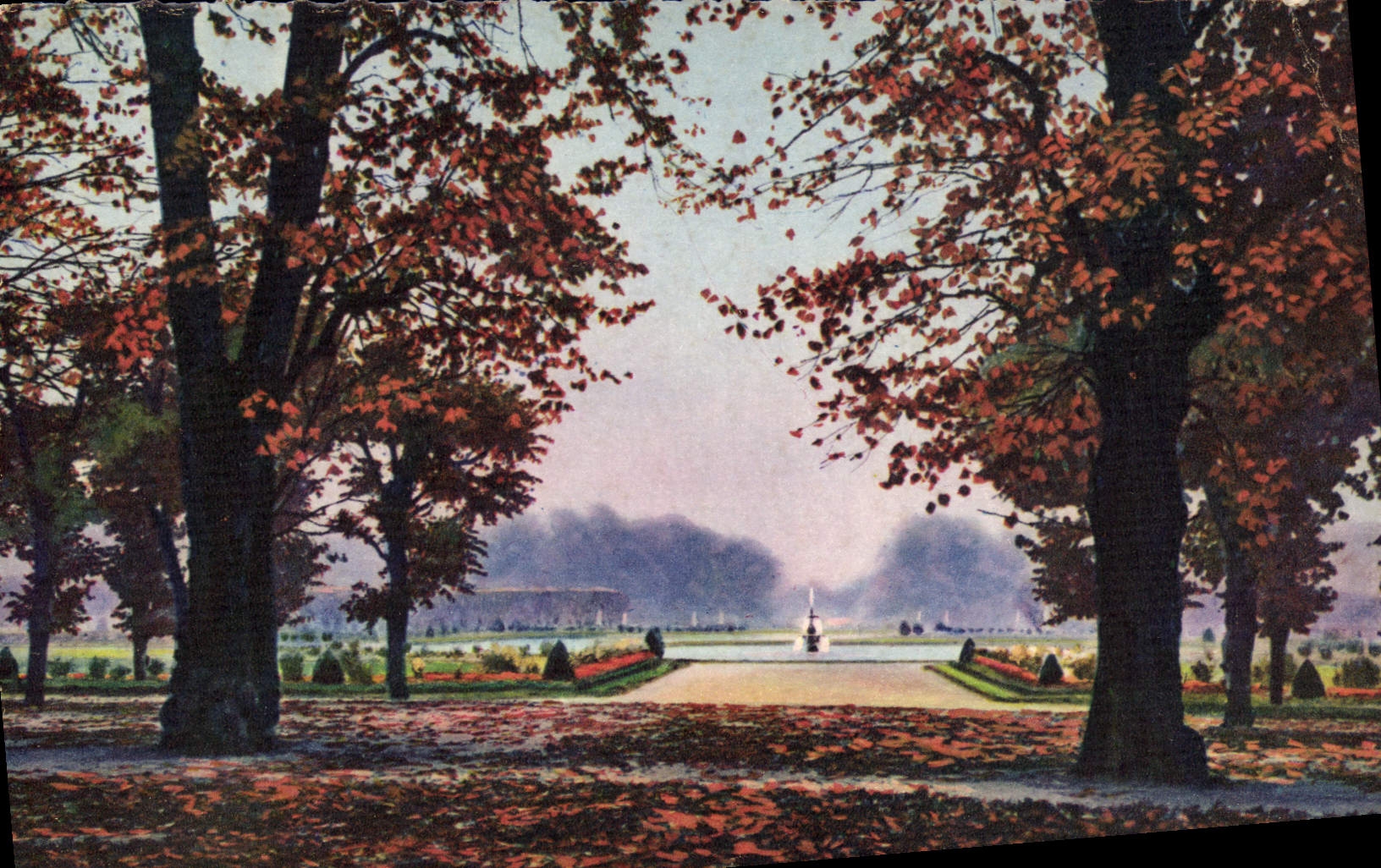 Fontainebleau (S.-et-M.) — Die Gärten des Schlosses — Der Parterre — Verlag La Douce France