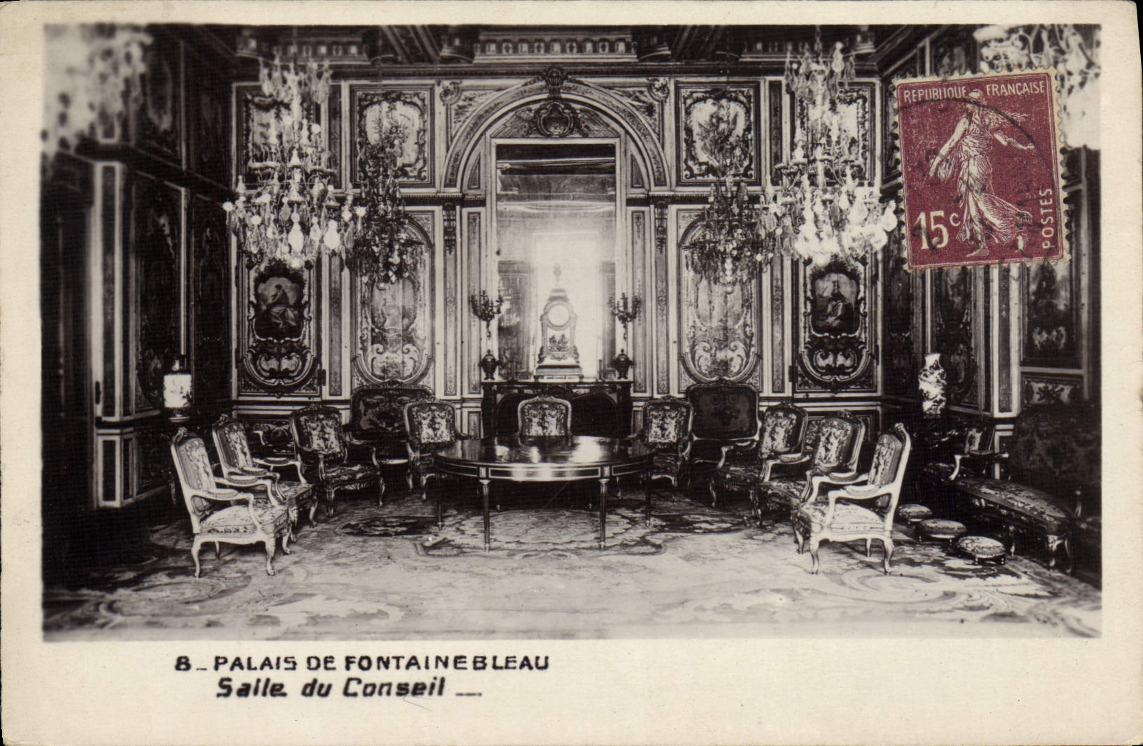 Palazzo di Fontainebleau — Sala del Consiglio — Editore: Palazzo del Louvre