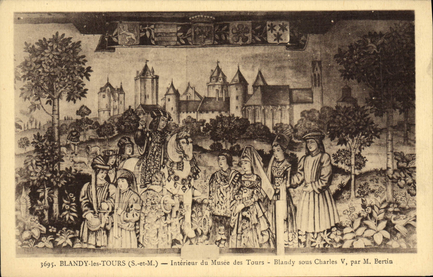 Blandy-les-Tours (S.-et-M.) — Intérieur du Musée des Tours — Blandy sous Charles V, par M. Bertin