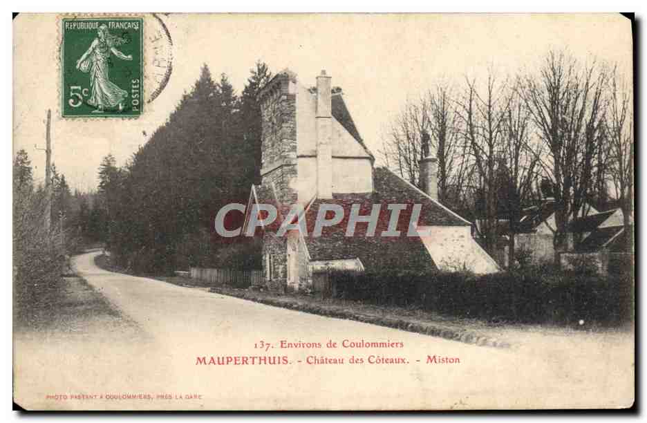 CPA Mauperthuis Chateau des Coteaux Miston Environs de Coulommiers
